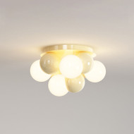 SAFFRON Ceramic Ceiling Light for Bedroom & Living Room - Cream Style