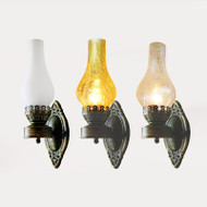LOREL Glass Wall Light for Living Room & Bedroom - Retro Style