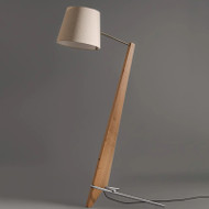 ABIGAIL Wooden Floor Lamp for Study, Bedroom & Living Room - Japanese Style