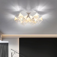 LEANNE Dimmable Iron Ceiling Light for Living Room & Bedroom - Nordic Style