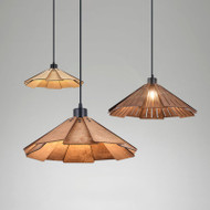 KAZUO Wooden Pendant Light for Living Room, Dining Room & Bedroom - Wabi-sabi Style