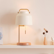 ARIA Dimmable Wooden Table Lamp for Bedroom - Scandinavian Style