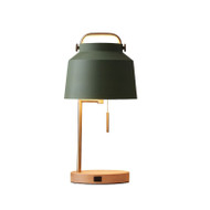 ARIA Dimmable Wooden Table Lamp for Bedroom & Study - Scandinavian Style