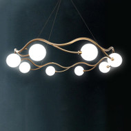 ISHTAR Glass Chandelier Light for Bedroom,  Dining & Living Room - Nordic Style