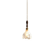 LUDIN Glass Pendant Light for Bedroom, Study & Living Room - Japanese Style