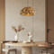 FRITZEN Resin Pendant Light for Bedroom, Dining Room & Living Room - Wabi Sabi Style