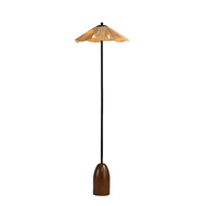 ECKER Wood Table Lamp / Floor Lamp for Bedroom & Study - Wabi Sabi Style