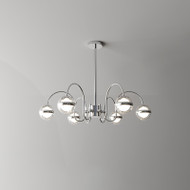 CLARY Dimmable Metal Chandelier Light for Bedroom, Living Room & Dining Room - Bauhaus Style