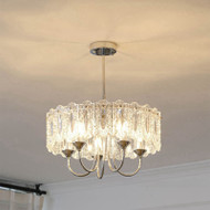 ISABELLE Metal Chandelier Light for Bedroom, Living & Dining Room - French Style