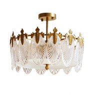 VIVIENNE Brass Chandelier Light for Bedroom, Living & Dining Room - French Style