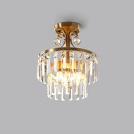 EVELINA Crystal Ceiling Light for Bedroom, Living Room & Corridor - Nordic Style