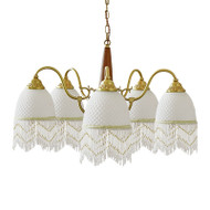 FRANCINE Brass Chandelier for Living Room, Bedroom & Study - Modern Style