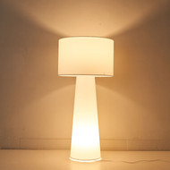 AURELLE Dimmable Fabric Floor Lamp for Living Room, Bedroom & Study - Modern Style