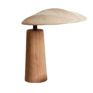 SHIMA Wooden Table Lamp for Living Room & Bedroom - Japanese Style 