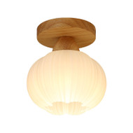 MARU Wooden Ceiling Light for Bedroom, Living Room & Study - Japanese Style