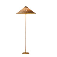 BENJAMIN Dimmable Rattan Floor Lamp for Living Room, Bedroom & Dining Room - Modern Style