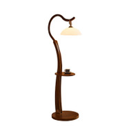 LEO Wooden Floor Lamp for Study & Bedroom - Vintage Style