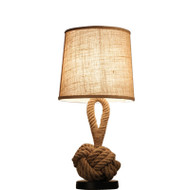 GUMMO Fabric Table Lamp for Living Room, Bedroom & Study - Retro Style  