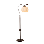 MAJORIE Silk Floor Lamp for Living Room, Bedroom & Study - Wabi-Sabi Style