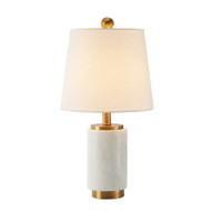 AUBEL Dimmable Marble Table Lamp for Living Room, Bedroom & Study - Modern Style 