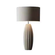 HIRAM Ceramic Table Lamp for Bedroom, Study & Living Room - Contemporary Style