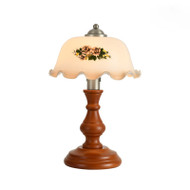 LAYLA Wooden Table Lamp for Living Room, Bedroom & Study - Retro Style