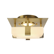 FABIAN Brass Ceiling Light for Living Room, Bedroom & Study - American Style 