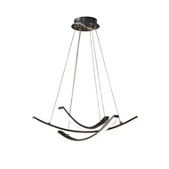 TRUMAN Brass Chandelier Light for Living Room, Dining Room & Study - Minimalist Style