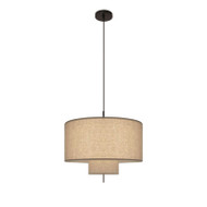 SIGUR Fabric Pendant Light for Bedroom, Living & Dining Room - Japanese Style