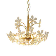 CLARA Crystal Chandelier Light for Bedroom, Living & Dining Room - French Style