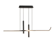 EDWARD Aluminum Linear Pendant Light for Bedroom & Kitchen Island - Modern Style