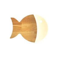 ANNA Wooden Fish Wall Light for Living Room, Bedroom & Dining Room - Japanese Style