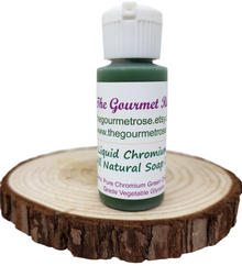 1 oz CHROMIUM GREEN LIQUID Iron Oxide Soap Colorant Natural Dye Skin Care Makeup Melt Pour Cold Processed Process Water Oil Soluble