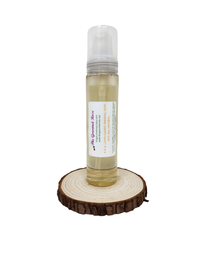 8 oz ORGANIC FOAMING UNSCENTED SHAVING CREAM SOAP Gel 100% All Natural Shave  Foam Sensitive Skin Aloe Vera - THE GOURMET ROSE