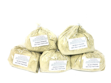 5 lb ORGANIC KELP POWDER SEAWEED Food Grade Atlantic Culinary Sea Weed Herbal Detox Mud Mask Spa Body Wrap Wholesale Bulk