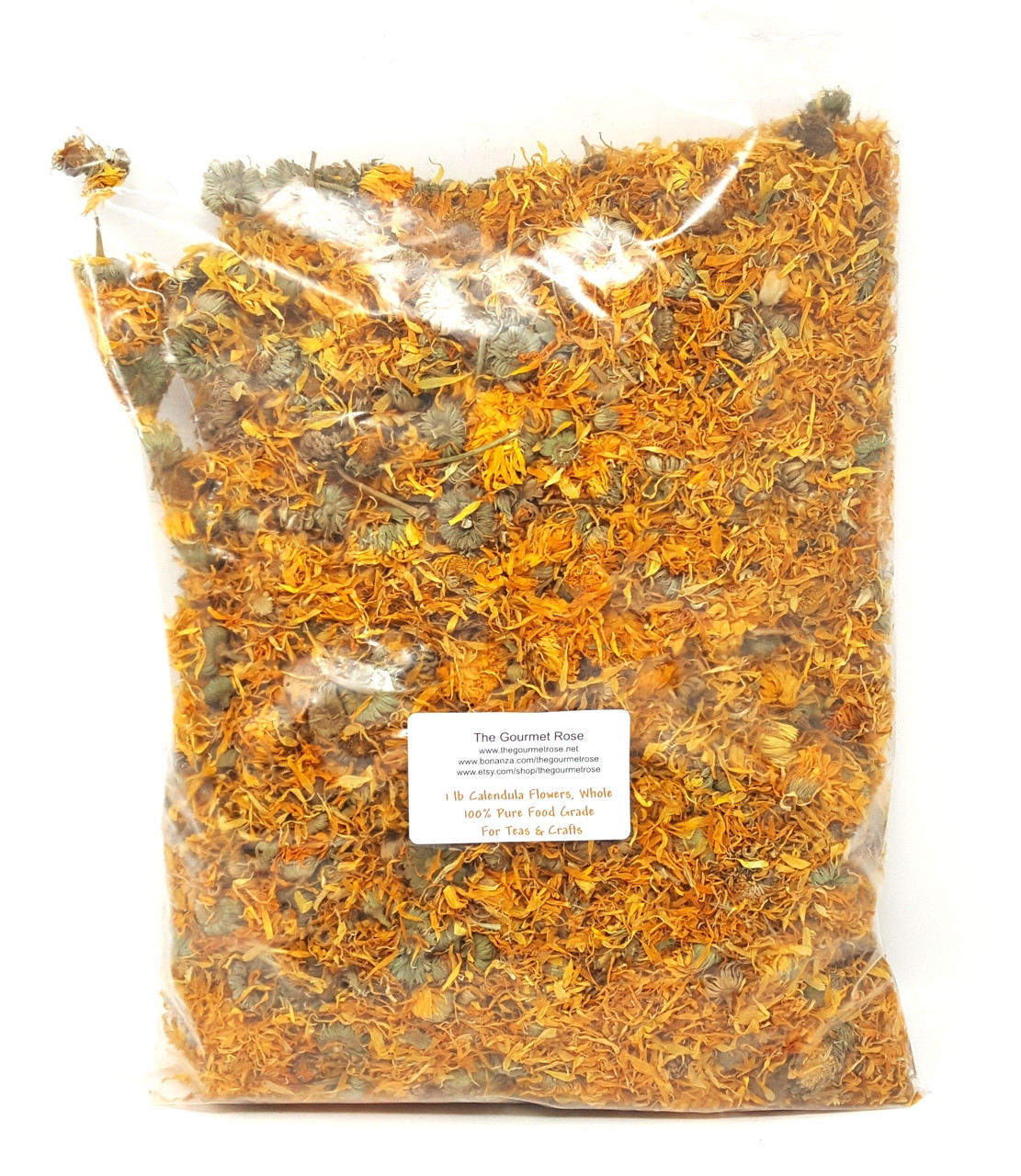 Whole, Dried Calendula Flowers
