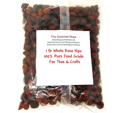 1 lb WHOLE ROSE HIPS Rosehips Herbal Tea Botanical Vitamin A D E Rosa Canina  Wholesale Bulk 16 oz