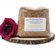 1 lb DRIED LEMON PEEL GRANULES Zest HIGH OIL CULINARY FOOD GRADE Herbs Citrus Rind Baking Cooking Citrus Limon Pound