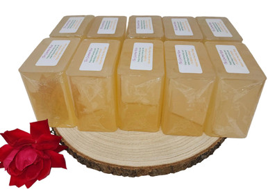 10 lb HONEY SOAP BASE Melt and Pour Grade A Glycerin Base Glycerin 100% All Natural Pure Wholesale Bulk No SLs Detergent Free Biodegradable