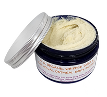 4 oz Colloidal Oatmeal Organic Shea Body Butter Whipped Lotion Cream Extra Dry Skin Remedy Relief
