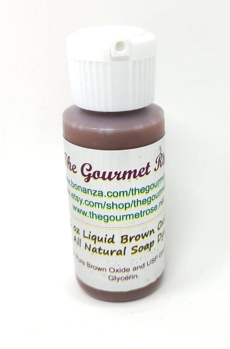 1 oz LIQUID BROWN IRON OXIDE PIGMENT 100% Natural Soap Dye Color ...