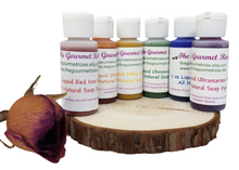 6 RAINBOW SOAP COLORANTS All 100% Natural Dye Color Kit Salts Bath Bombs Melt And Pour Cold Process Oil Water Soluble Red Orange Yellow Green Blue