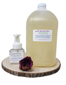 1 Gallon FOAMING LIQUID SOAP 100% All Natural Vegan Foamer Bottle Refill Castile Olive Oil Hand Soap Shower Face Facial Wash Glycerine No SLS SLES Detergent Free WHOLESALE BULK 128 oz FREE FOAMY BOTTLE