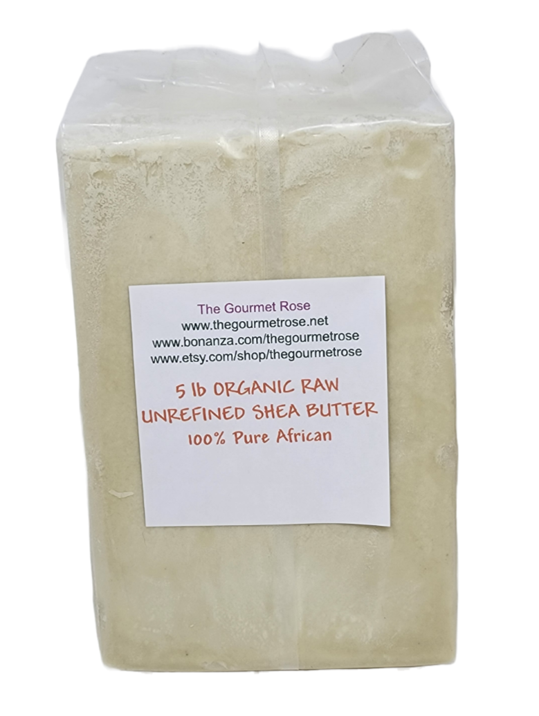 5 lb ORGANIC SHEA BUTTER UNREFINED Creamy Pure Raw 100% All Natural Lotion  Karate Exotic Wholesale Bulk - THE GOURMET ROSE