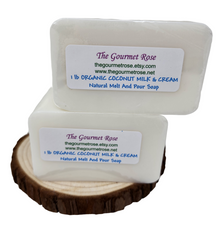 2 lb Organic Coconut Milk Cream Soap Base Melt And Pour All Natural