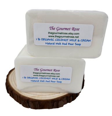 2 lb Organic Coconut Milk Cream Soap Base Melt And Pour All Natural