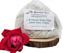 1 lb GREEN CLAY FRENCH Organic Pure Body Wrap Cosmetic Grade Mineral Face Facial Mud Mask Natural Normal Skin Detox Shaving Soap Bath