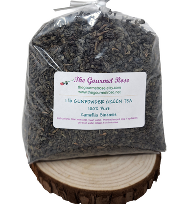 1 lb GUNPOWDER GREEN TEA, WILD CRAFTED & CERTIFIED KOSHER
