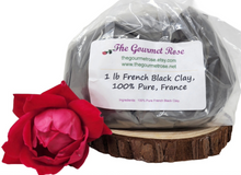1 lb FRENCH BLACK CLAY Organic France Pure Body Wrap Cosmetic Grade Mineral Face Facial Mud Mask Natural Normal Skin Detox Shaving Soap Bath