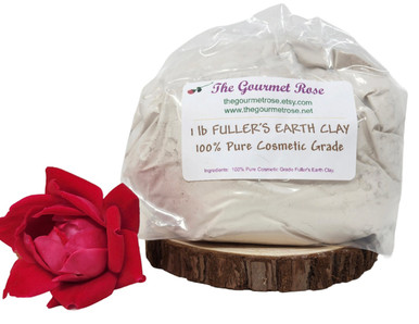 1 lb FULLER'S EARTH CLAY Magnesium Aluminum Silicate Pure Spa Body Wrap Cosmetic Face Facial Mud Mask Detox Soap Making Bath Bomb Ingredient